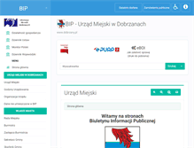 Tablet Screenshot of bip.dobrzany.pl